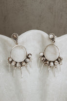 7 Jewel Hoop Studded Dangle Earring-Drop Earrings-Krush Kandy, Women's Online Fashion Boutique Located in Phoenix, Arizona (Scottsdale Area)
