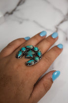 Horseshoe & Star Stone Cluster Ring-Cluster Rings-Krush Kandy, Women's Online Fashion Boutique Located in Phoenix, Arizona (Scottsdale Area)