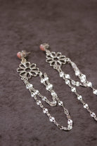 Stone Delight Chain Earrings-Stud Earrings-Krush Kandy, Women's Online Fashion Boutique Located in Phoenix, Arizona (Scottsdale Area)