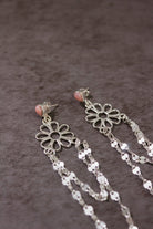 Stone Delight Chain Earrings-Stud Earrings-Krush Kandy, Women's Online Fashion Boutique Located in Phoenix, Arizona (Scottsdale Area)