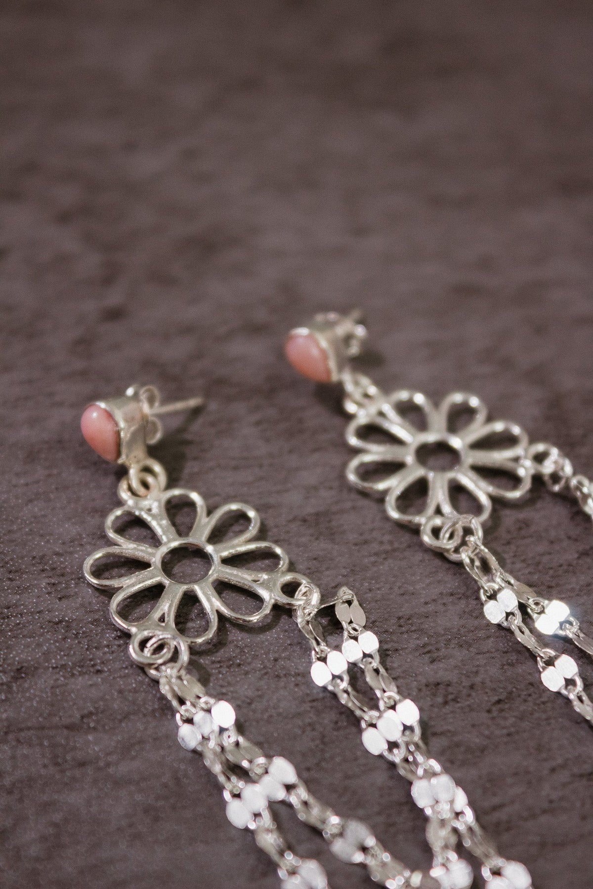 Stone Delight Chain Earrings-Stud Earrings-Krush Kandy, Women's Online Fashion Boutique Located in Phoenix, Arizona (Scottsdale Area)