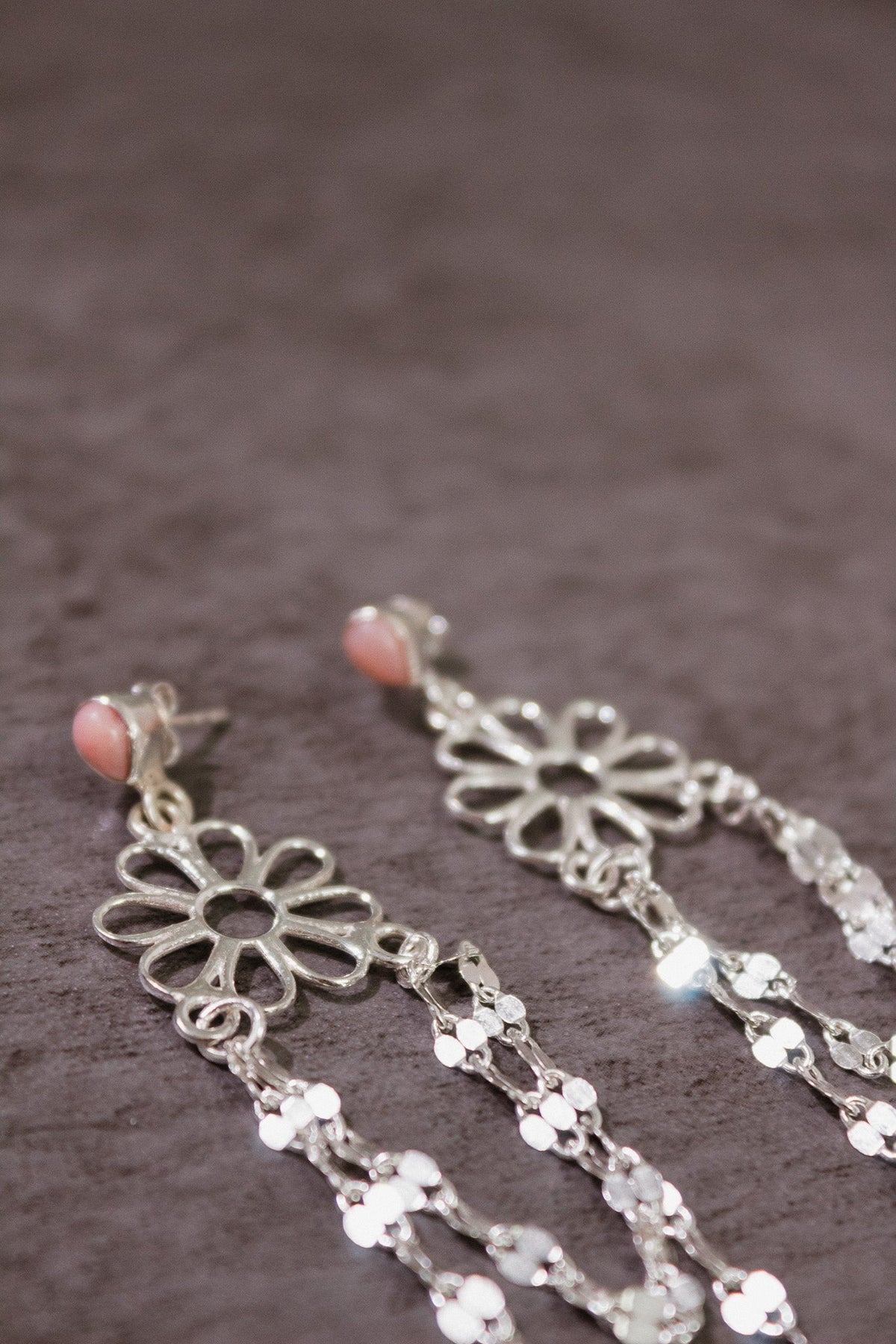 Stone Delight Chain Earrings-Stud Earrings-Krush Kandy, Women's Online Fashion Boutique Located in Phoenix, Arizona (Scottsdale Area)