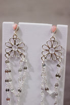 Stone Delight Chain Earrings-Stud Earrings-Krush Kandy, Women's Online Fashion Boutique Located in Phoenix, Arizona (Scottsdale Area)