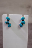 Three Stone Cluster Earrings-Stud Earrings-Krush Kandy, Women's Online Fashion Boutique Located in Phoenix, Arizona (Scottsdale Area)