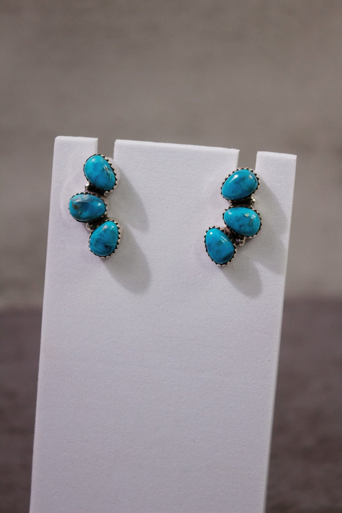 Three Stone Cluster Earrings-Stud Earrings-Krush Kandy, Women's Online Fashion Boutique Located in Phoenix, Arizona (Scottsdale Area)