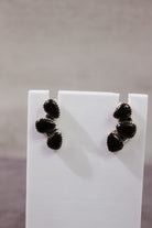 Three Stone Cluster Earrings-Stud Earrings-Krush Kandy, Women's Online Fashion Boutique Located in Phoenix, Arizona (Scottsdale Area)