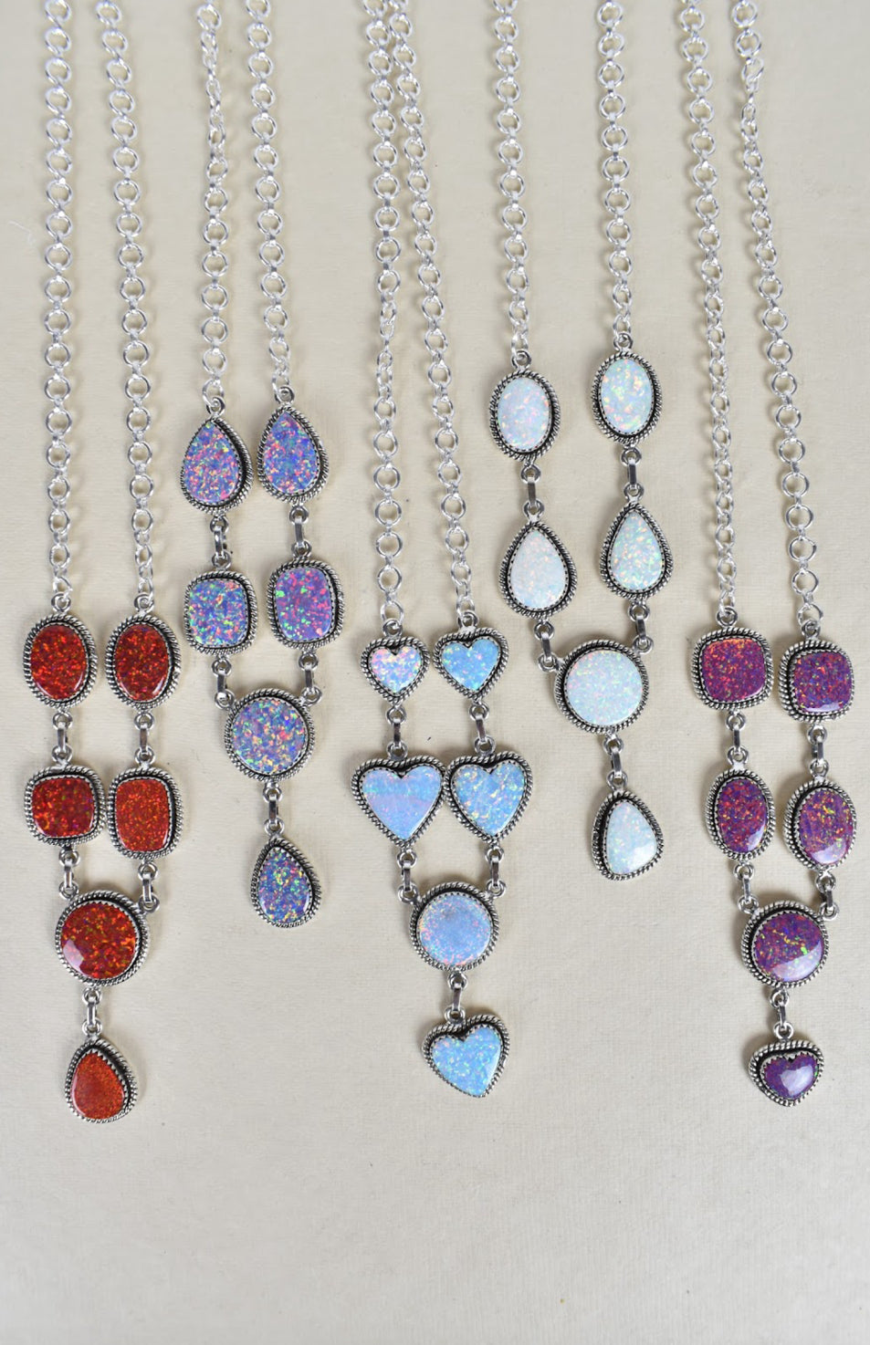 Sterling Silver Y Lariat Gemstone Necklace-Lariat and Y Necklaces-Krush Kandy, Women's Online Fashion Boutique Located in Phoenix, Arizona (Scottsdale Area)