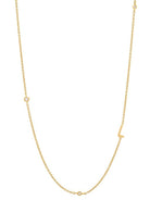 Cubic Zirconia Letter Minimalist Necklace-Necklaces-Krush Kandy, Women's Online Fashion Boutique Located in Phoenix, Arizona (Scottsdale Area)