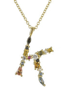 Dainty Initial Cubic Zirconia Necklace-Necklaces-Krush Kandy, Women's Online Fashion Boutique Located in Phoenix, Arizona (Scottsdale Area)