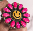 Put a Smile On Cluster Sterling Silver Stone Rings MADE TO ORDER-Bar Necklaces-Krush Kandy, Women's Online Fashion Boutique Located in Phoenix, Arizona (Scottsdale Area)