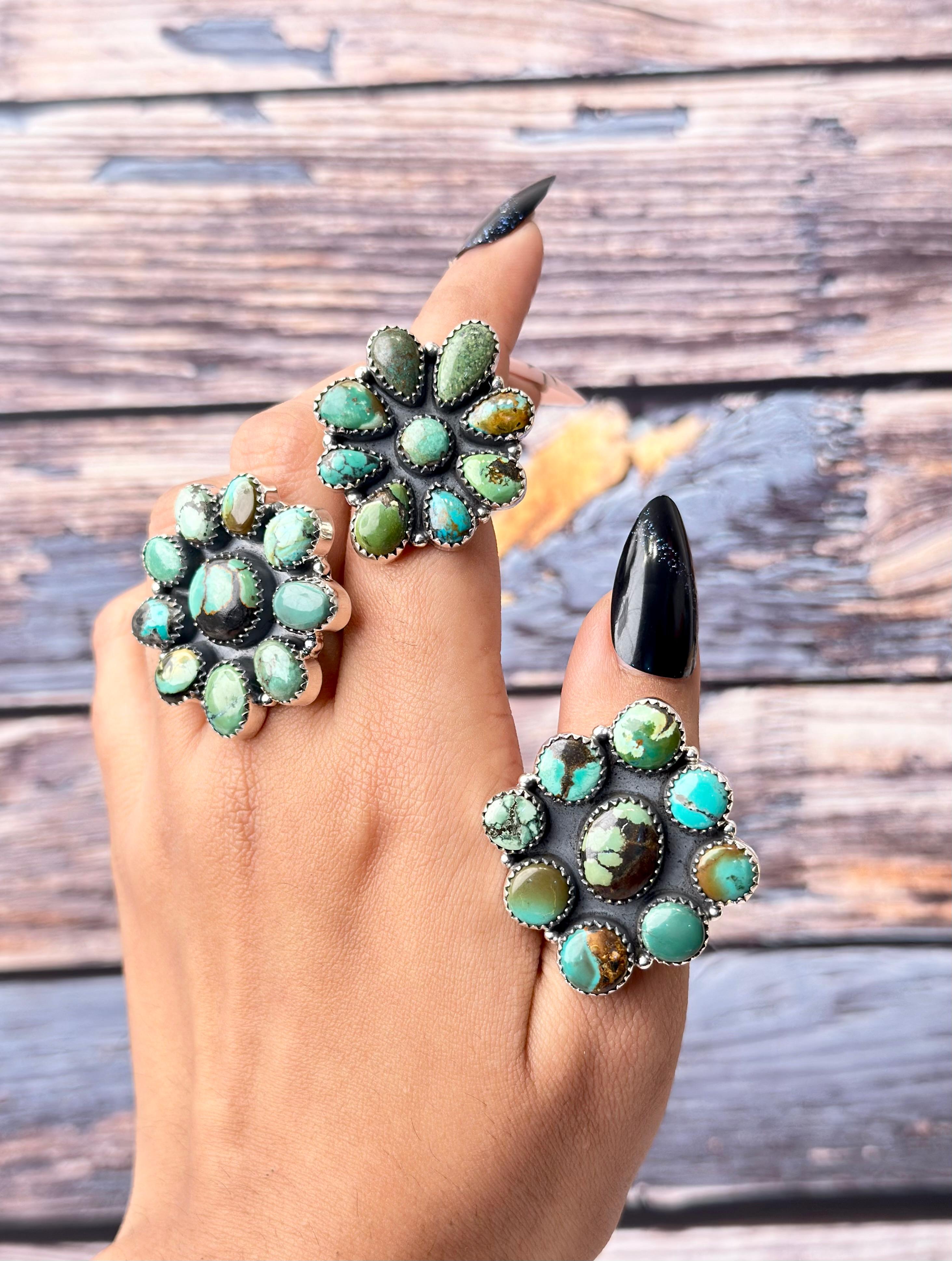 Desert Bloom Hubei Cluster Rings-Ring Sizers-Krush Kandy, Women's Online Fashion Boutique Located in Phoenix, Arizona (Scottsdale Area)