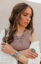 Horseshoe Blossom Desert Pearl Necklace MADE TO ORDER-Squash Blossom Necklaces-Krush Kandy, Women's Online Fashion Boutique Located in Phoenix, Arizona (Scottsdale Area)