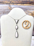 Pink Larimar Drop Necklace-Necklaces-Krush Kandy, Women's Online Fashion Boutique Located in Phoenix, Arizona (Scottsdale Area)