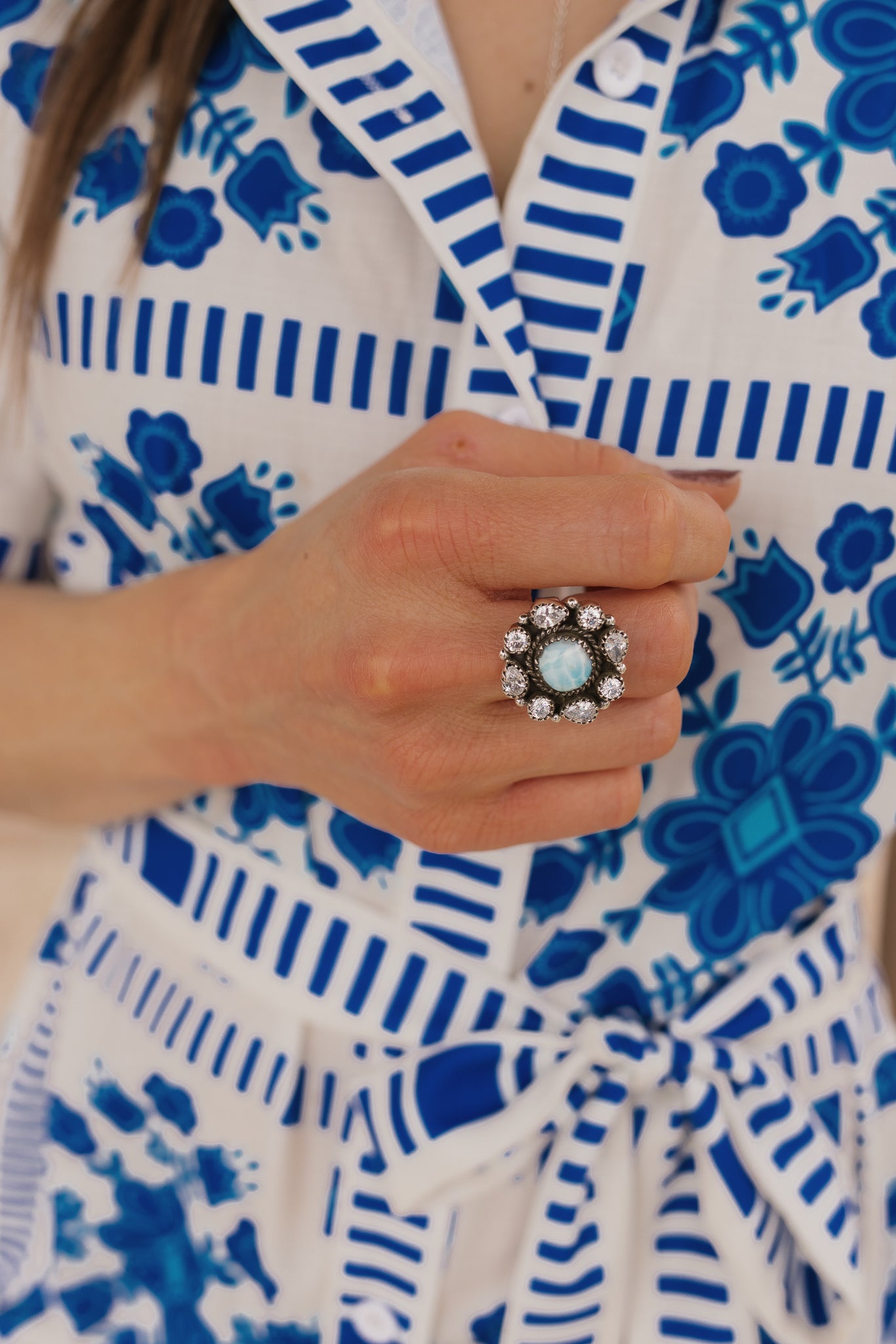 Krystal Krushes Cluster Ring-Cluster Rings-Krush Kandy, Women's Online Fashion Boutique Located in Phoenix, Arizona (Scottsdale Area)
