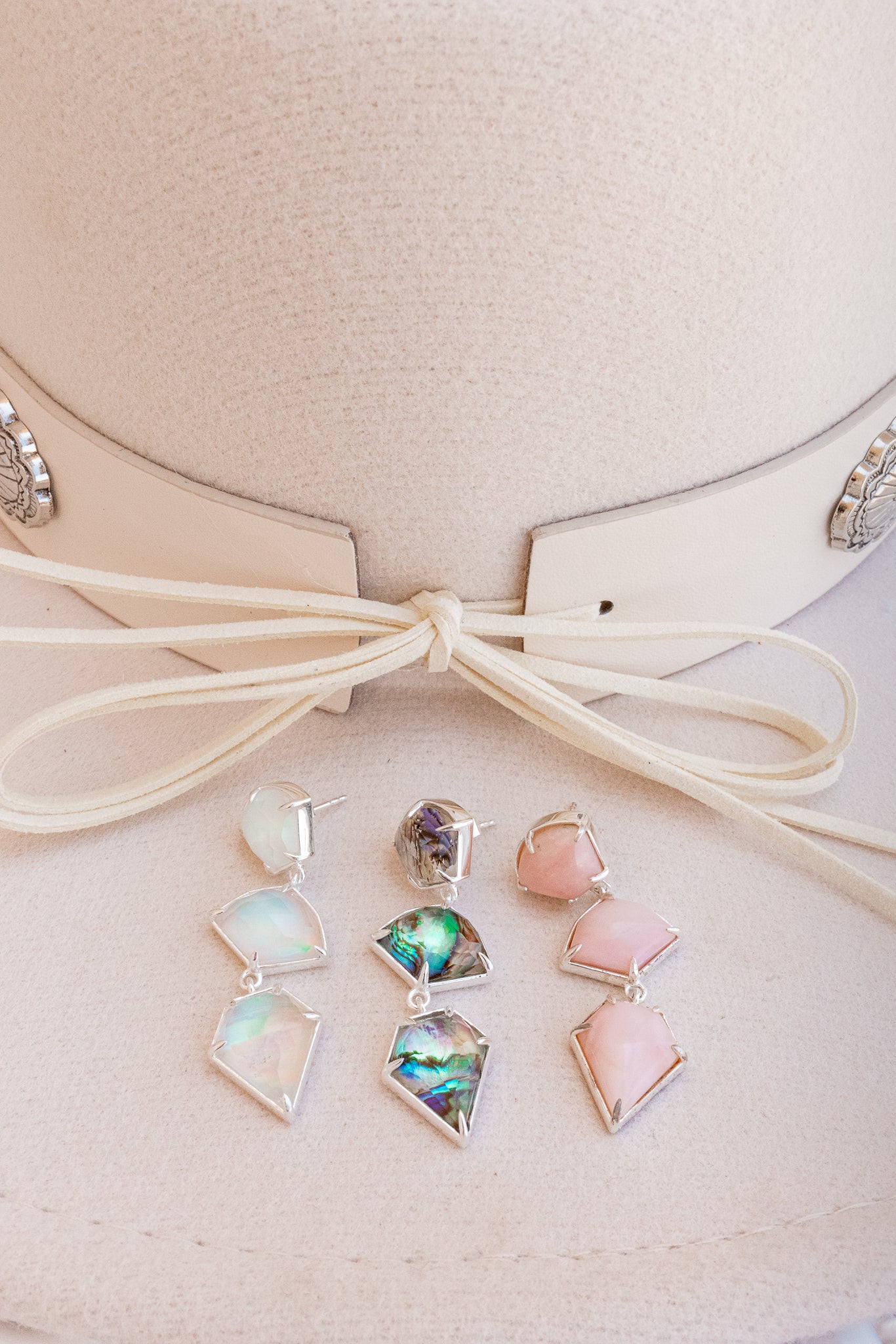 This Magic Moment Dangle Stone Earrings-Earrings-Krush Kandy, Women's Online Fashion Boutique Located in Phoenix, Arizona (Scottsdale Area)