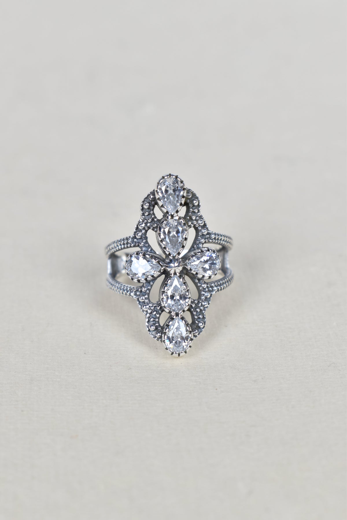 Victoria Sterling Silver Stone Crawler Ring-Crawler Rings-Krush Kandy, Women's Online Fashion Boutique Located in Phoenix, Arizona (Scottsdale Area)