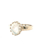Krush Exclusive: Wide Band Solitaire Moonstone Ring-Band Rings-Krush Kandy, Women's Online Fashion Boutique Located in Phoenix, Arizona (Scottsdale Area)
